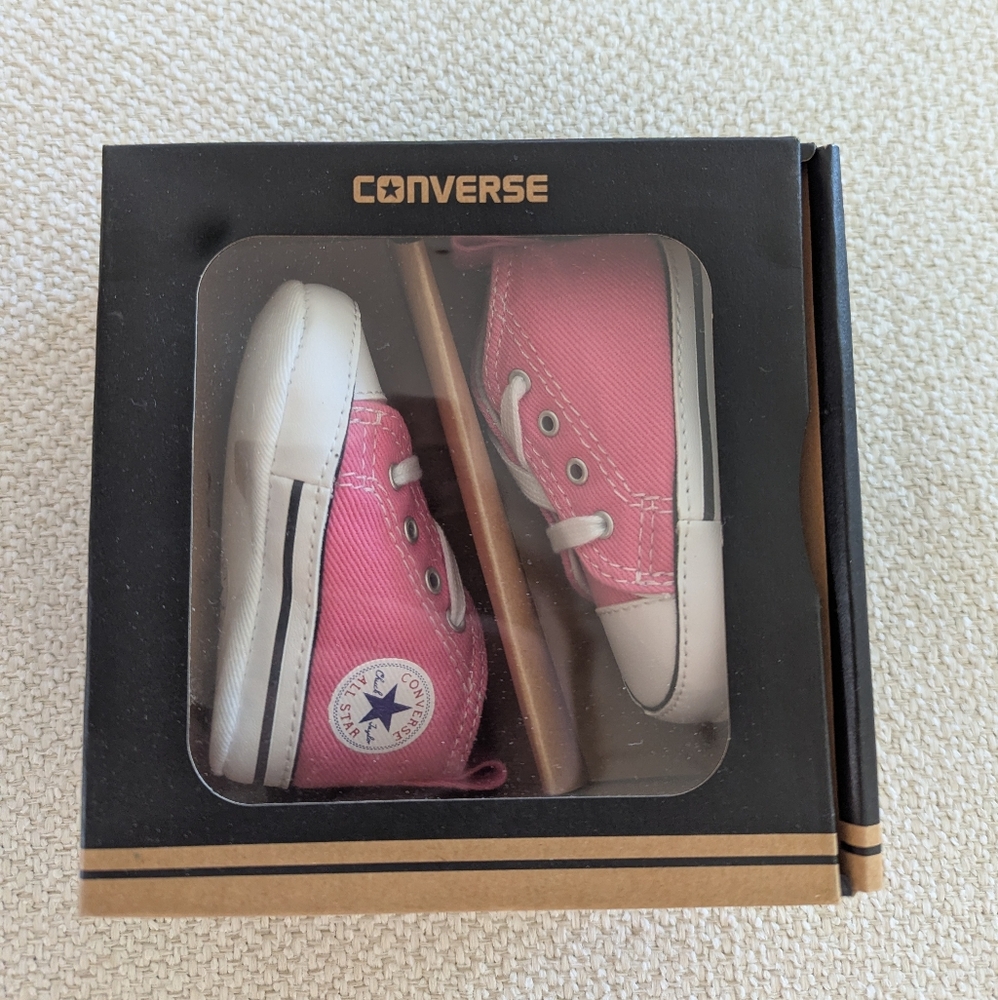 Converse Kids Sneakers in Pink and White
